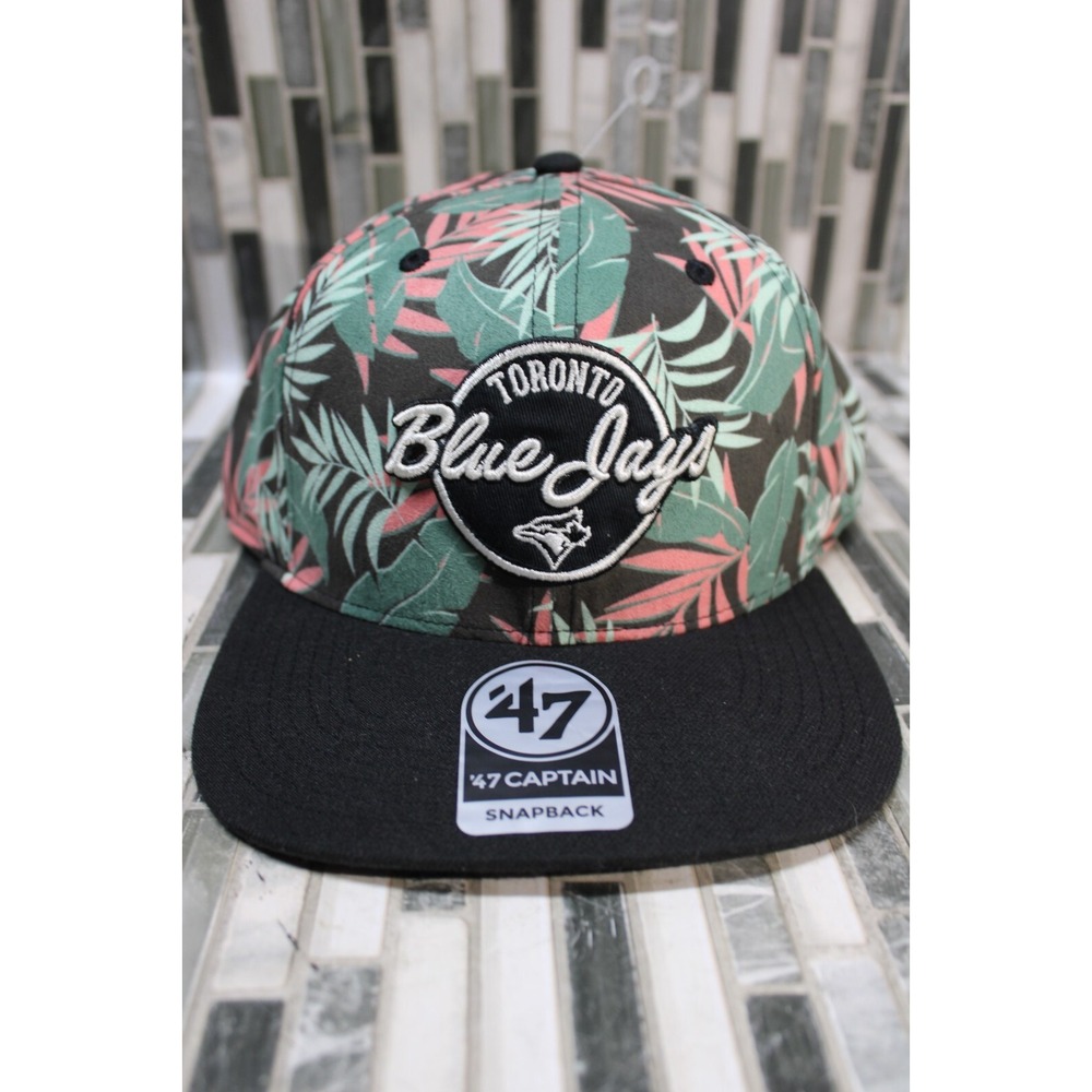 '47 Captain Snapback Hat Toronto Blue Jays Tropical Theme Island Adjsutable‎